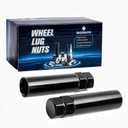 7 Point Spline Lug Nuts Tuner Socket Key Tool 2pcs Compatible with 13/16inch(21mm) and 7/8inch(22mm) Hex Socket Wrench7 Spline Socket Key Black for 14x1.5, 14x2.0, 9/16inch Lug Nut