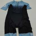 SLS3 Triathlon Suits Mens Elite Aero Tri Suit Men - Trisuit Triathlon - Full Zip, Aero Sleeves, Internal and Rear Pockets L, Blue Skye