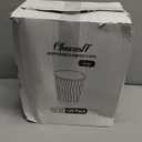 Clawsoff Coffee Cups 12 oz 120 Pack, Corrugated Insulated Ripple Wall Disposable Paper Coffee Cups 12oz, To Go for Hot Beverage or Cold Drinks Office/ Home/ Cafe/ Party/ Travel (Gray)