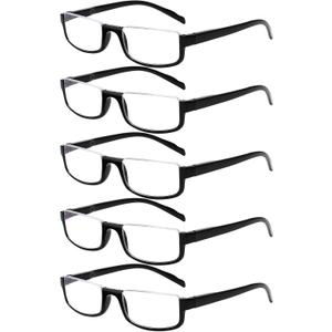 Kerecsen Half Frame Reading Glasses for Men & Women, Lightweight Comfort-Fit Design with Spring Hinges