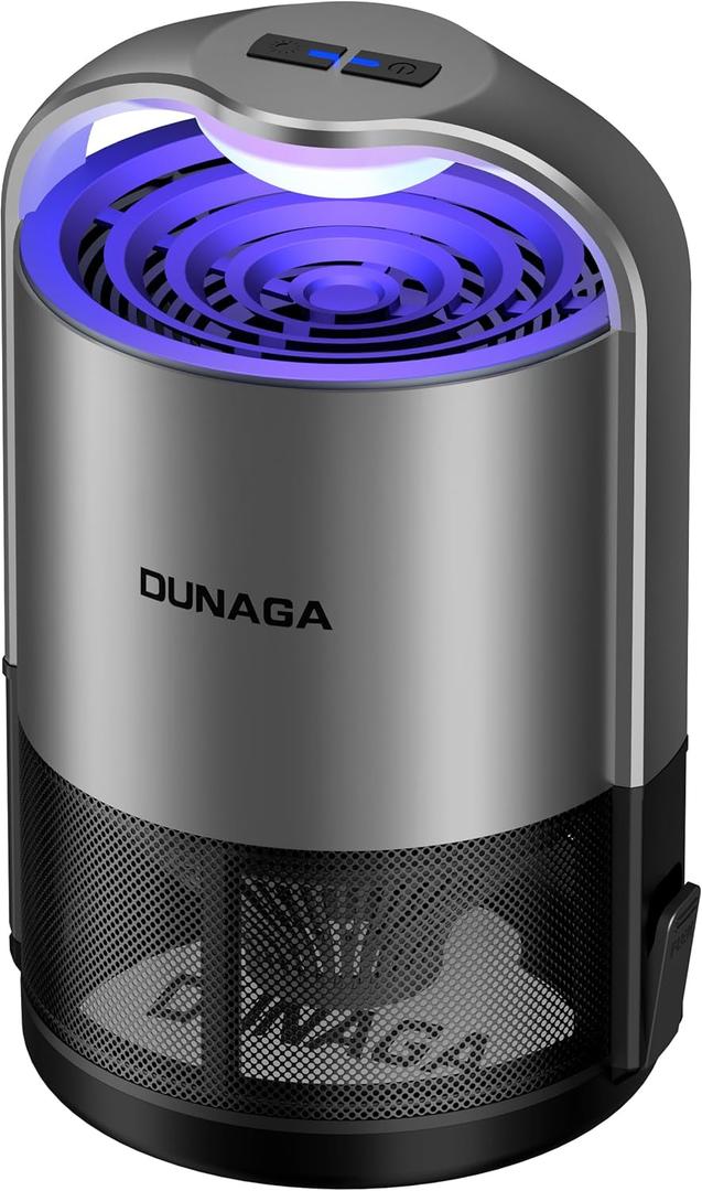 Fly Traps, Fruit Fly Trap Indoor, Gnat Traps, Bug Zapper Indoor,Mosquito Traps with 10 Sticky Glue Boards, Gray