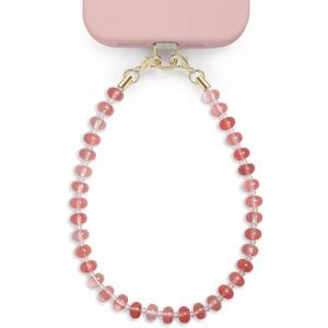 Posadina Natural Stone Phone Charm, Beaded Healing Phone Wrist Strap, Handmade Cellphone Chain Lanyard With Tether Tab