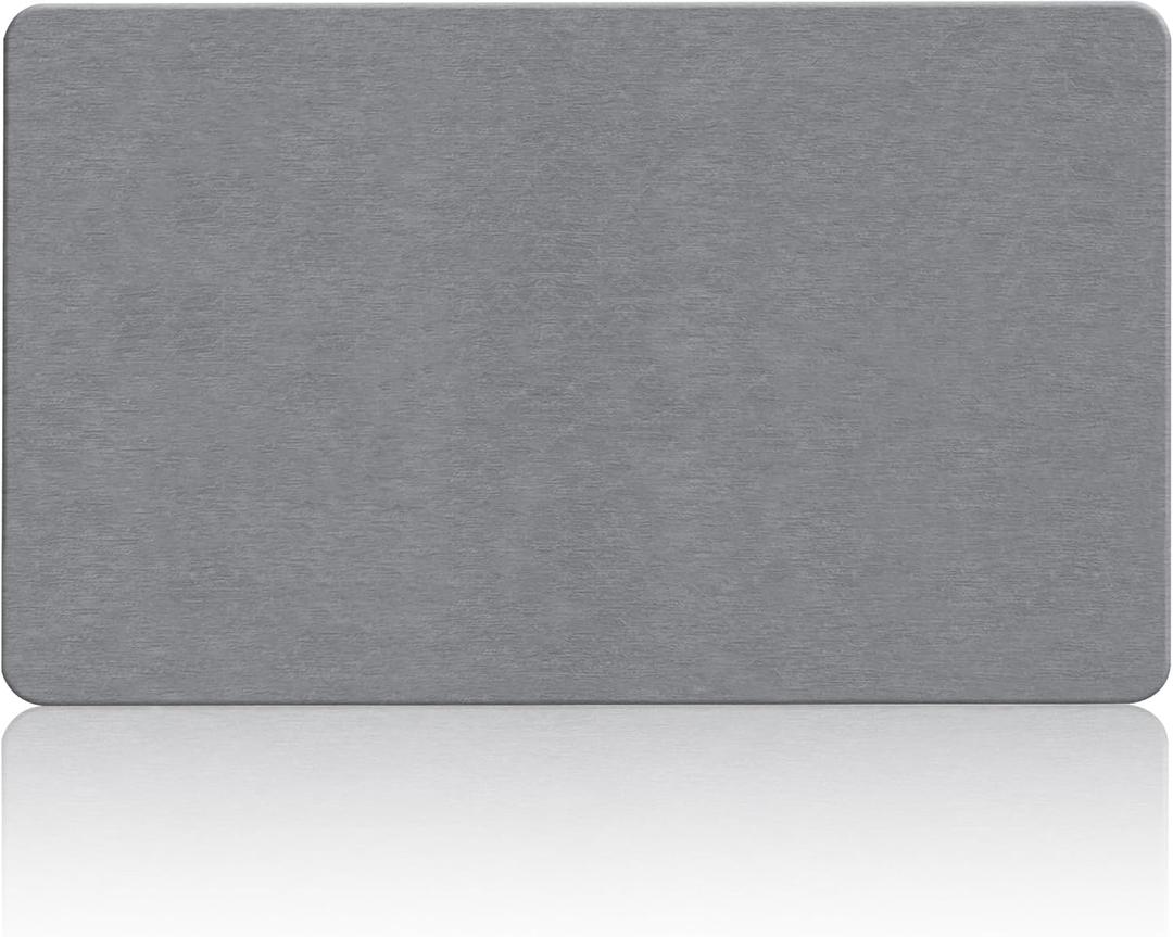 Extra Large Stone Bath Mat, 36''x24'' Non-Slip Diatomaceous Earth Stone Bath Mat, Super Absorbent Quick Drying for Bathroom/Kitchen, Easy to Clean (Large, Gray flat, 1 Pack)