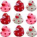Rubber Ducks White Pink 24 Pack
