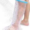 JTF Cast Covers for Shower Leg, Reusable Waterproof Leg Cast Cover for Showering, Cast Shower Cover Leg, Cast Protector for Shower Leg Adult, Shower Boots for Foot After Surgery and Wound Care