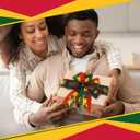 12 Rolls Black History Month Ribbons 2 Inch x 60 Yards Wired Edge Fabric Ribbons Craft Assortment Black History Month Themed Pattern Wrapping Crafts for DIY Gift Hair Sewing Wreath 12 Styles