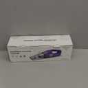 Handheld Vacuum Cordless, 15000PA Powerful Suction Car Vacuum Cleaner Lightweight with Multi Accessories, Hand held Vacuum Cleaner Dust Busters Cordless Rechargeable for Car Home (Purple)