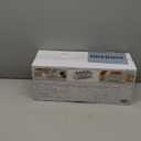 Extra Large Kitchen Utensil Holder with 4 Compartments, Wooden Countertop Organizer, Rustic Black Farmhouse Decor for Cooking Tools, Spoons, Spatulas, Knives & Forks - White Grain