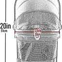 Pet Gear No-Zip View 360 Pet Safety Carrier & Car Seat for Small Dogs & Cats Push Button Entry, View 360 20-inch, Blossom