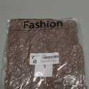 Ailoqing 2025 Summer Casual Long Skirt for Women Cotton Eyelet Beach Maxi Skirt with Underneath(Brown-L)