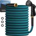 Garden Hose 50ft, Non-Expanding Water Hose Ultra Lightweight, Kink-Free, Sturdy, Flexible, Abrasion Resistant Hose for Yard, Lawn, Outdoor, Marine and Camper