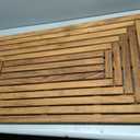 Bare Decor Giza Shower, Spa, Door Mat in Solid Teak Wood, 36" x 20"
