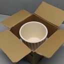 Ekirlin 7 Inch Indoor Plant Pot, Natural Resin Modern Planters, Graceful Curves Textures Garden Pot with Drainage Hole, Removable Rubber Stopper and Non-Slip Soft Pad, Decorative Pot for Home/Outdoor