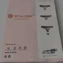 Wealurre Womens Underwear High Waisted Seamless Thongs for Women Breathable No Show Panties for Ladies 6 Pack M