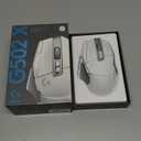 Logitech G502 X Lightspeed Wireless Gaming Mouse - LIGHTFORCE Hybrid Optical-Mechanical switches, Hero 25K Gaming Sensor, Compatible with PC - macOS/Windows - White