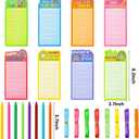 ANGOLIO Teacher Appreciation Notepads with Pens - Thank You Gifts 24Pcs Boho Ranibow Lined to Do List Sticky Notes Pens Appreciation Gift for Teacher Student Office Birthday Back to School Supplies