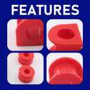 Front & Rear Sway Bar Bushing Kit for 1996-2009 Toyota 4Runner, 2003-2009 Lexus GX470, 26mm Front & 19mm Rear, Polyurethane, Replaces 8.5141R & 8.5142R