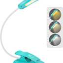 Vekkia Rechargeable Book Light for Reading in Bed, 3 Color x 3 Brightness, Lightweight Reading Light, Up to 70 Hours Lighting, Great for Readers, Travel (Blue)