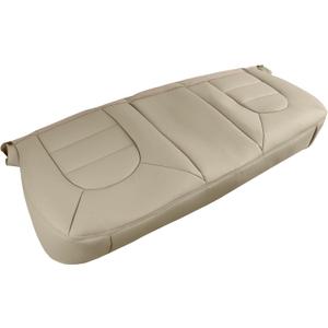 Rear Bench Bottom Seat Cover Leather Tan Fit for Ford F250 F350 F450 F550 XLT Lariat Dually 1999-2000