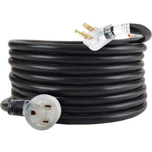 25FT 220V 50AMP Welder Extension Cord, 8 Gauge Heavy Duty Industrial NEMA 6-50 Welding Machine Cord with Lighted End for MIG TIG