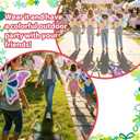 2 Pack Butterfly Suncatcher Wings Craft Kit Large DIY Fairy Wings Butterfly Wings Paper Crafts for Outdoors Decor Birthday Gifts Creative Art Projects Activity