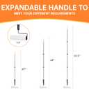 Lint Roller for Pet Hair Extra Sticky with 3 Extendable Handle Large Surface 6.3'' Lint Remover Sticky Rollers with 300 Sheets for Floor Clothes Furniture Dog Cat Hair