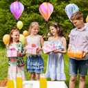 3 Pack Rainbow Hot Air Balloon Wind Spinner Garden Pinwheels Whirligigs Wind Spinner Decorations Outdoor Hanging Decor Lawn Yard Windsock Ornaments