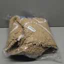 Smiry Dog Door Mat for Muddy Paws, Absorbent Dirt Trapper Non Slip Quick Dry Washable Chenille Mat for Mud Dogs, Entry Rug for Indoor and Outdoor (59x35 Inches, Beige and White)