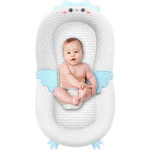 Baby Lounger for Newborn & Infant – Penguin Cozy | Quilted-Padding Center, Adjustable Safety Strap, 100% Cotton Cover, Washable Portable Infant Support Cushion by Sprinta