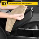 AOMSAZTO Console Covers for 2012-2015 Civic Honda Beige Armrest Cushion for Civic