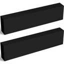 Colingmill 2 Pcs HDPE Plastic Block 2" x 3" x 12", Polyethylene Solid Plastic Block for Machining, Home Floor Improvement, Prototyping, DIY Projects, Engineering (Black)