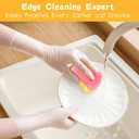 2 x 3-Pack Toast-Shaped Kitchen Dish Scrub Sponges, Temperature Controlled Colorful Non-Scratch Dual-Sided Cleaning Pads, Multipurpose Premium Cleaning Sponges for Kitchen, Bathroom & Household Use