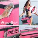 Dreizack Kayak Cooler Behind Seat, Waterproof Cooler for Kayaking,Paddle Board Cooler Compatible with Lawn-Chair Seat Kayak Accessories Cooler Bag Kayak Cooler Tow Behind for Camping Fishing, Pink