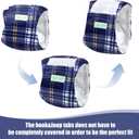 wegreeco Small Dog Diapers Male,Reusable Belly Bands for Male Dogs,Washable Doggie Puppy Male Diapers Wraps,Medium Large Size (5 Pack Large, Checkered Pattern)