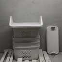 4-Tier Laundry Hamper Sorter, Vertical Rolling Laundry Baskets with Wheels Removable, Stackable Laundry Cart Organizer and Storage for Small Space, Dorm, Closet, Bathroom