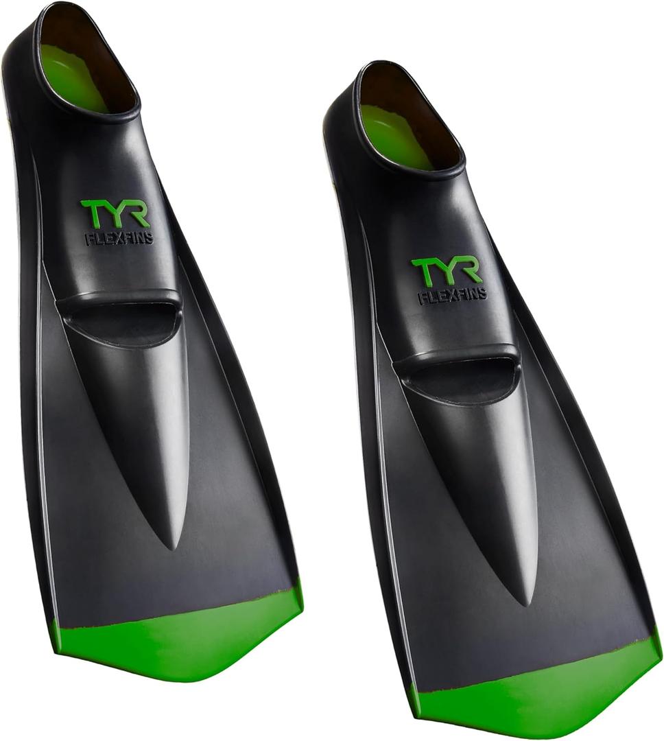 TYR Flex Swim Fins 2.0 (Black/Green) XS