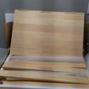 Solid Wood Shelf Covers for Wire Shelving, Wire Rack Covers for Pantry Shelves, Tool-Free & Snap-On (5pcs, 24" W x 16" D)