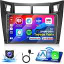 2+64G Stereo for Toyota Yaris 2006-2011 CarPlay Car Radio Android 9" Touchscreen Android Auto Backup Camera GPS EQ 28UI