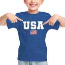 Boys Girls Patriotic Shirts-4th of July Shirt Kids USA Shirts American Flag Tshirt Tops (3T)