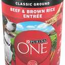 Purina ONE Classic Ground Beef and Brown Rice Entree Adult Wet Dog Food - (Pack of 12) 13 oz. Cans (9.75 Pound (Pack of 1)) Best By July 2027