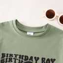 SOFEON Birthday Boy Shirt Toddler Boy 2nd 3rd 4th 5th 6th Birthday T-Shirt Kids 2-6 Years Old Birthday Gift Tees Party Top (Green)