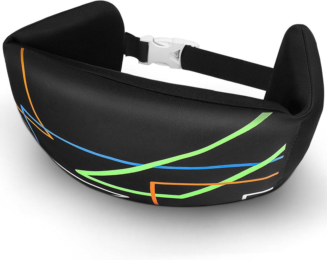 Blueweenly Swim Belt for Adults Swim Floating Belt with Adjustable Pool Weights for Water Exercise Training Equipment for Adults Water Aerobic Equipment (Small, Black)
