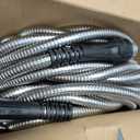 BIONIC STEEL 100 Ft Metal Garden Hose with Sprayer Nozzle, Non Kinking Designed Stainless Steel Heavy Duty Water Hose 100 Ft x 5/8 in. Flexible NON Expandable for Uninterrupted Water Flow, 500 PSI