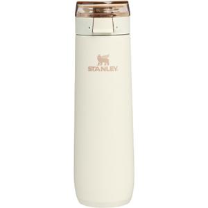 STANLEY Flowstate Spring Bottle | Leakproof Water Bottle with Carry Strap & Flip-Top Locking Lid | Insulated Stainless Steel | Fits Most Cup Holders | BPA-Free | 20 oz | Cream
