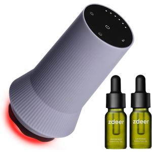 ZDEER Lymphatic Drainage Massager, Cupping Tool for Massage Therapy, Hot Stones Gua Sha Tool with Heat, 6 Levels for Muscle Relaxation & Circulation with 2 Essential Oils
