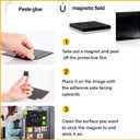 2 x Small Magnets for Crafts with Adhesive Backing 0.8 x 0.8 in - Pack of 120 Self Sticky Magnetic Dots Peel and Stick - Cut Square Magnet Stickers for Fridge, DIY, Classroom