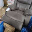 Signature Design by Ashley Manual Rocker Recliner Chair, Gray