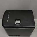 Frigidaire Mini Personal Fridge Cooler, 4L Capacity Chills Six 12 oz Cans, Portable & Compact, AC Plug & 12V Car Charger  Black