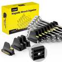 50pcs Magnetic Wrench Organizer Set for Tool Box,Modular Wrench Holder with Metric&SAE Labels