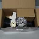 Cambom Rotary Cheese Grater Hand Crank Cheese Shredder for Fresh Cheese, Vegetable, Nuts,Non-slip Suction Base, Three Blades, Black